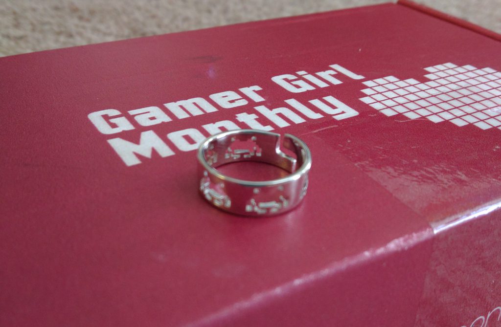 Gamer Girl Monthly Space Invaders Ring