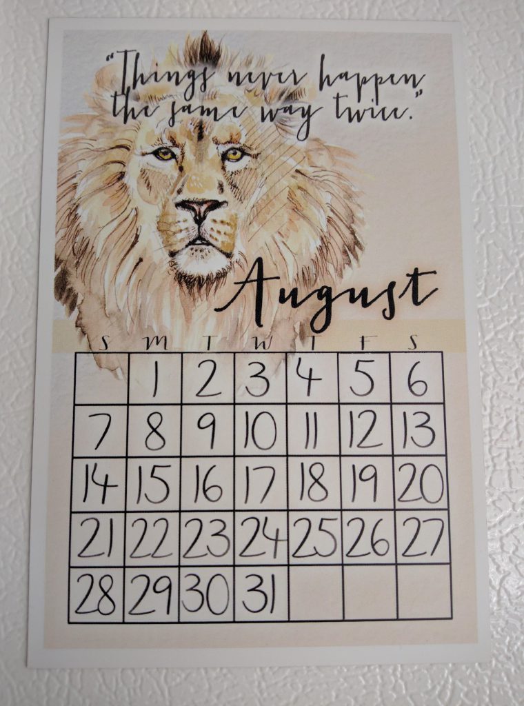 Half-Blood Prints Calendar Magnet